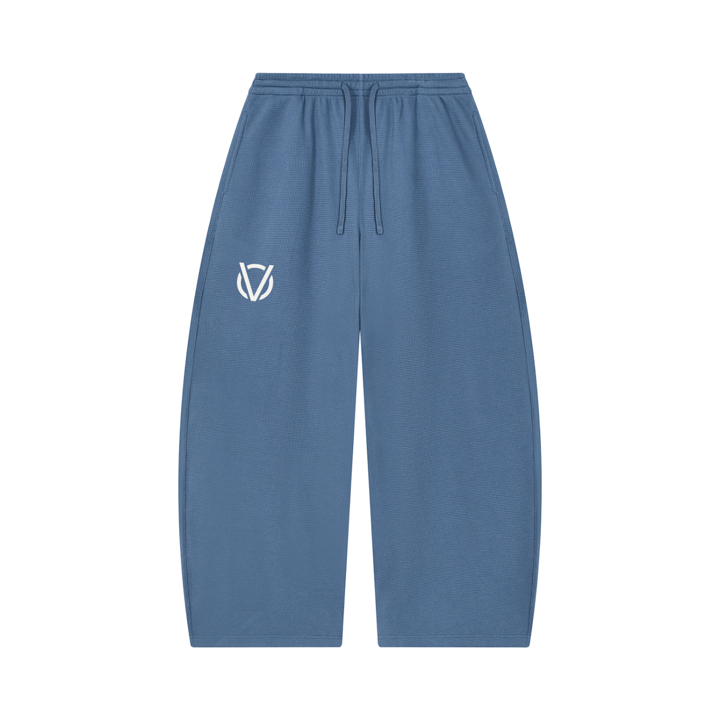 Unisex Waffle Barrel Leg Pants